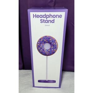 Headphone Stand Purple Donut 11.6” Tall Great Easter Basket Girls Birthday Gift